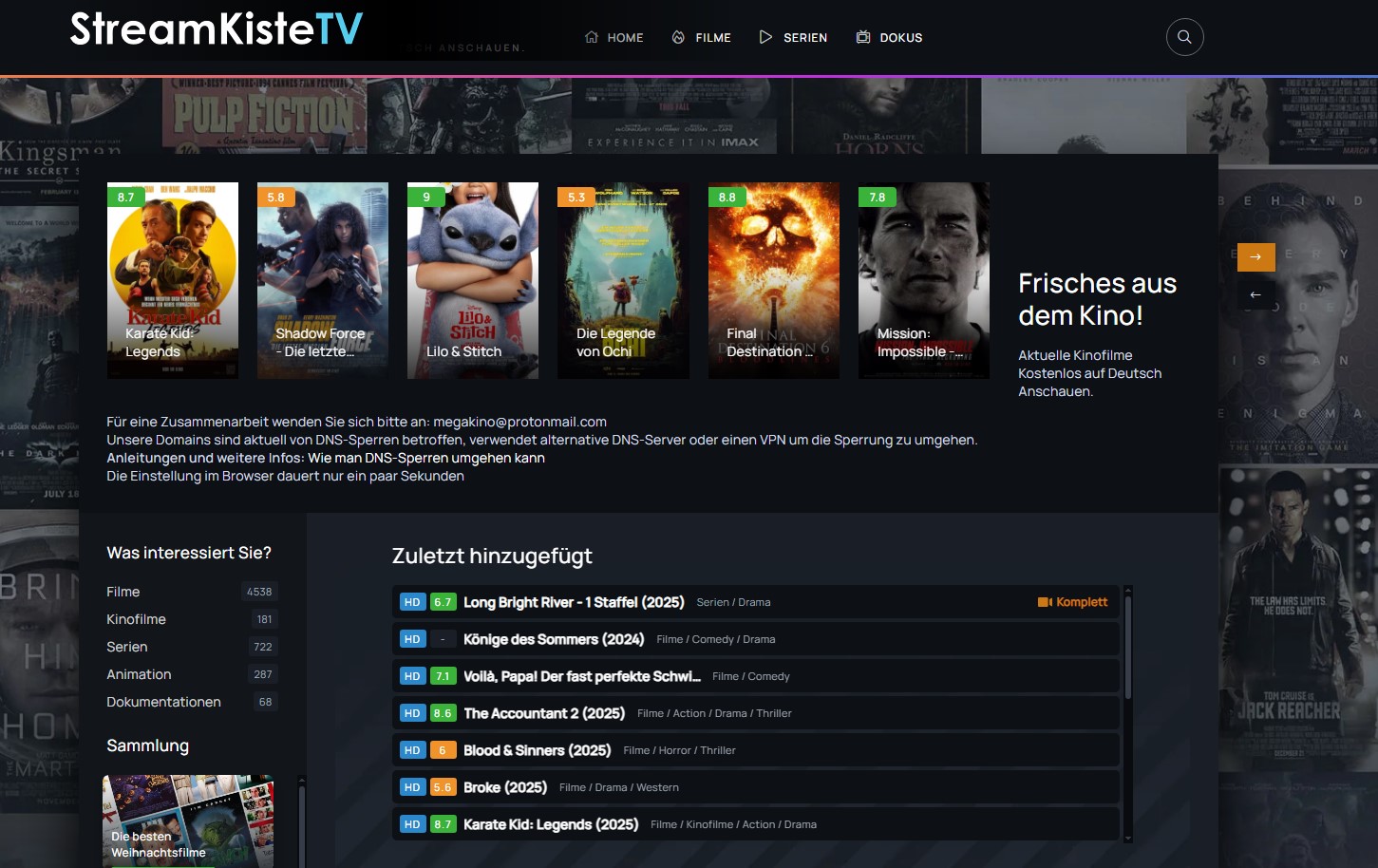 Streamkiste kostenlos Filme und Serien streamen